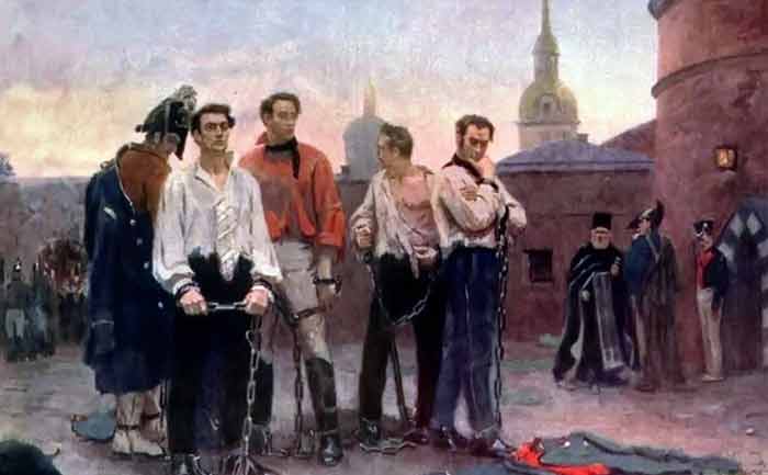 Decabristi condannati a morte, il 25 luglio del 1826